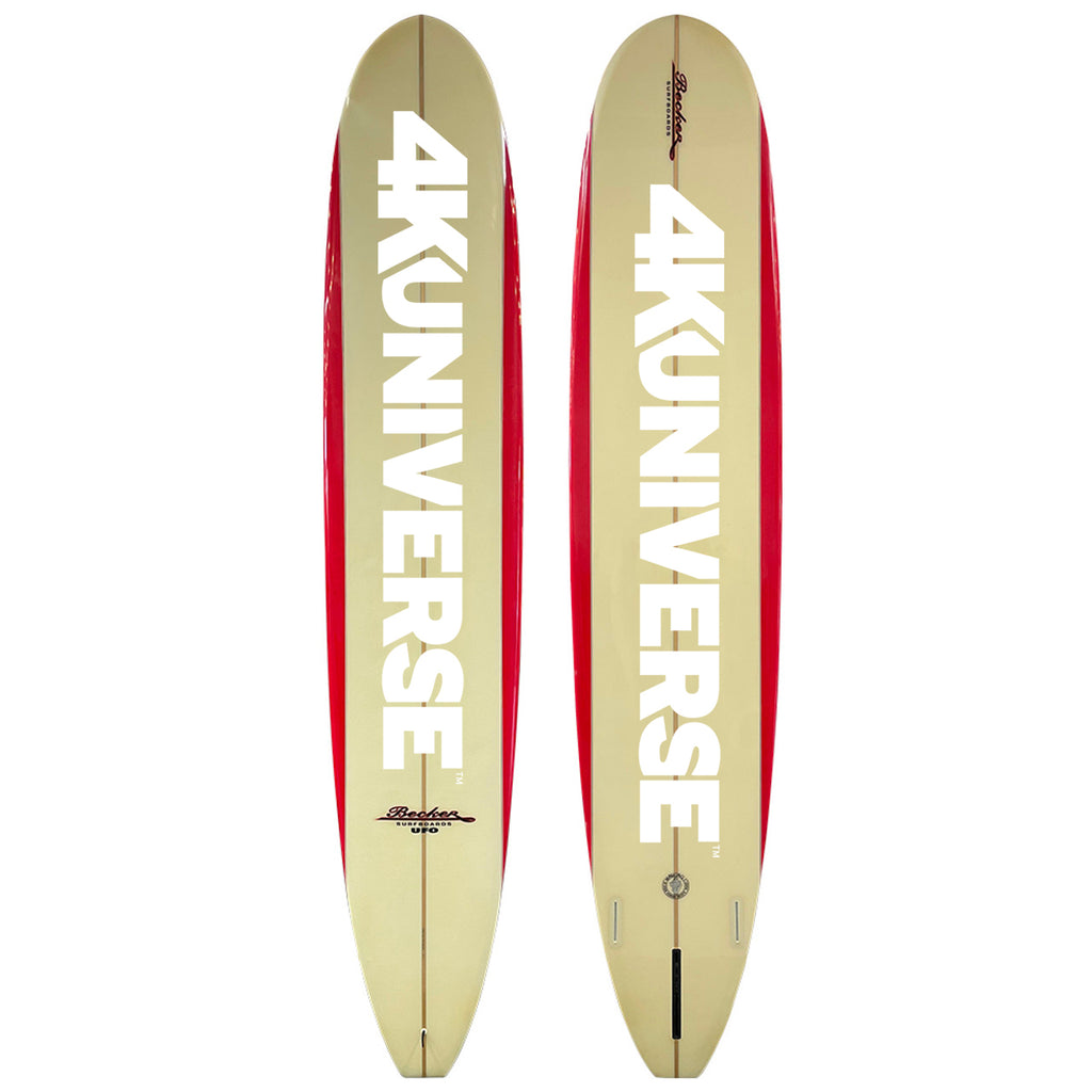 Official 10' 4KUNIVERSE Longboard Surfboard (White Lettering)