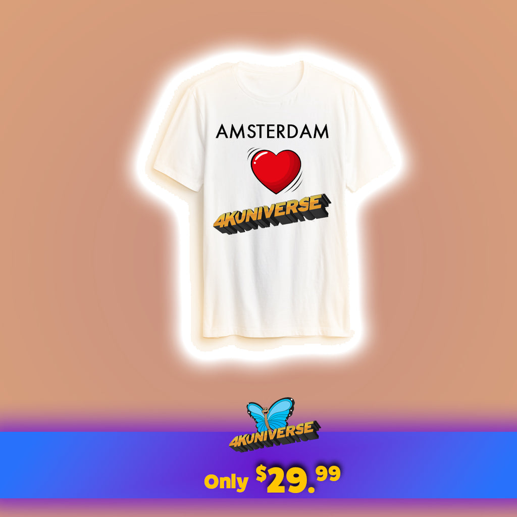 Amsterdam Loves 4KUNIVERSE White T-Shirt