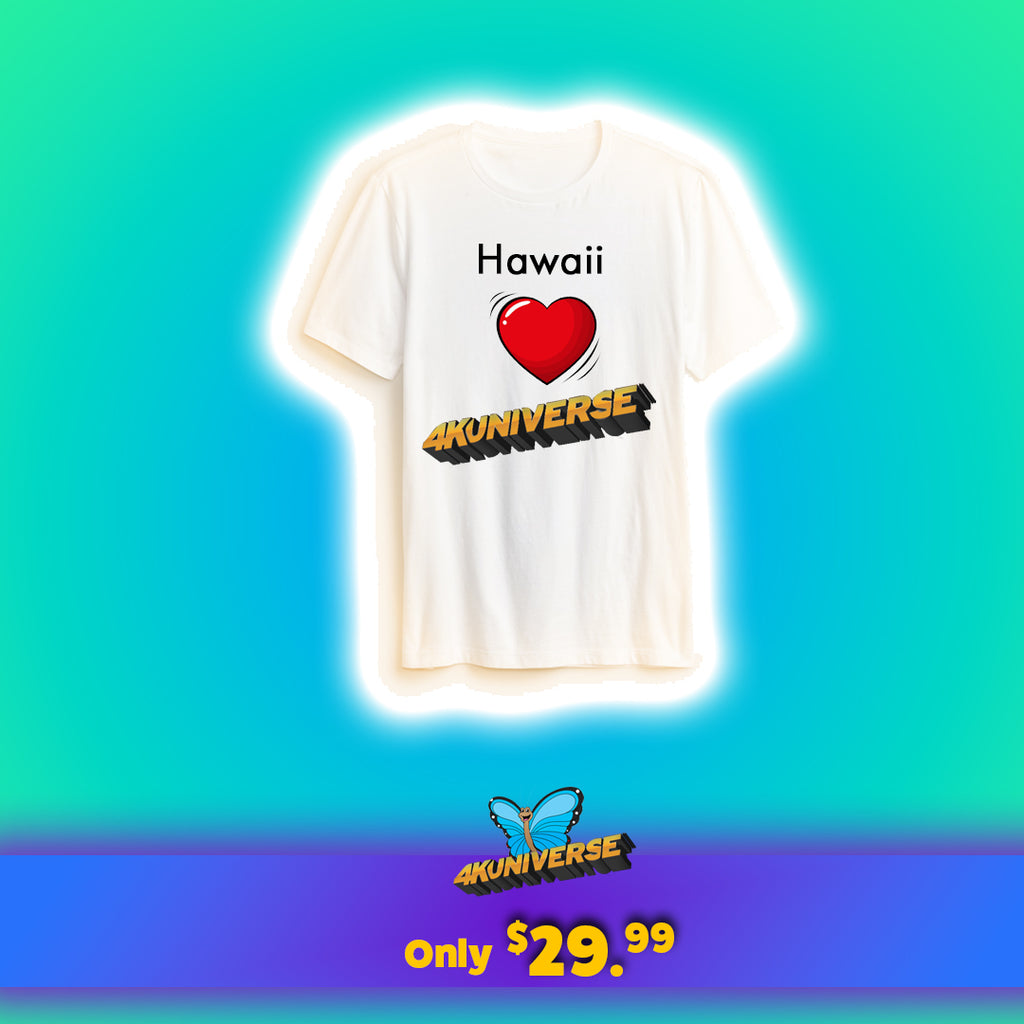 Hawaii Loves 4KUNIVERSE White T-Shirt