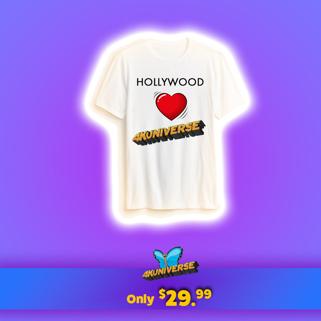 Hollywood Loves 4KUNIVERSE White T-Shirt