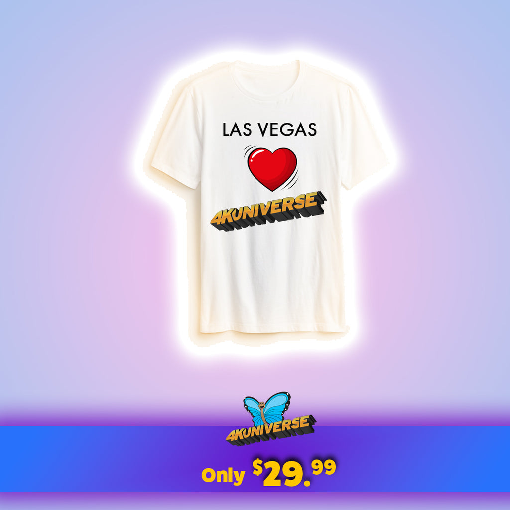 Las Vegas Loves 4KUNIVERSE White T-Shirt