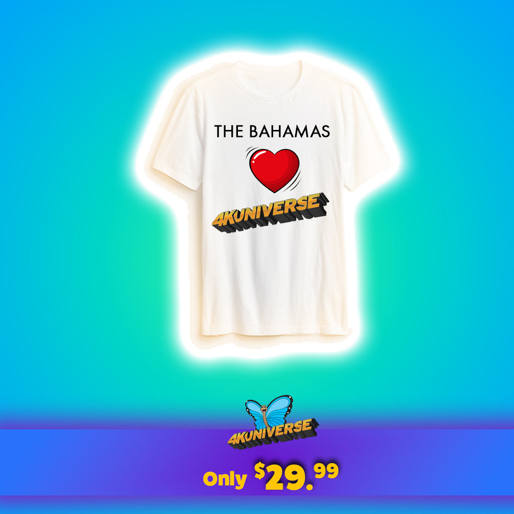 The Bahamas Loves 4KUNIVERSE White T-Shirt