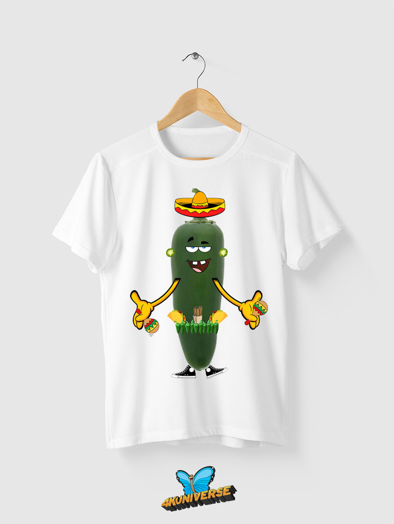 Jesús Jalapeño lll White Graphic T-Shirt