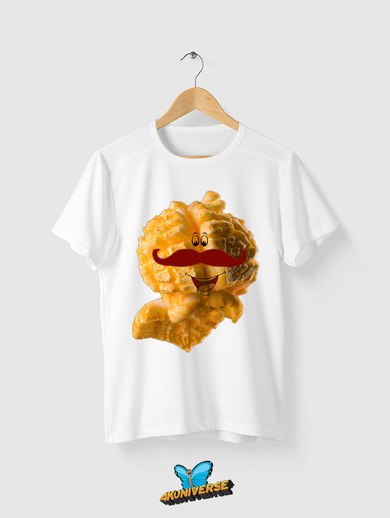 Popcorn Peter White Graphic T-Shirt